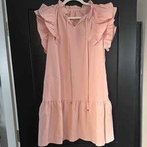 Pink Ruffled Kids Dress